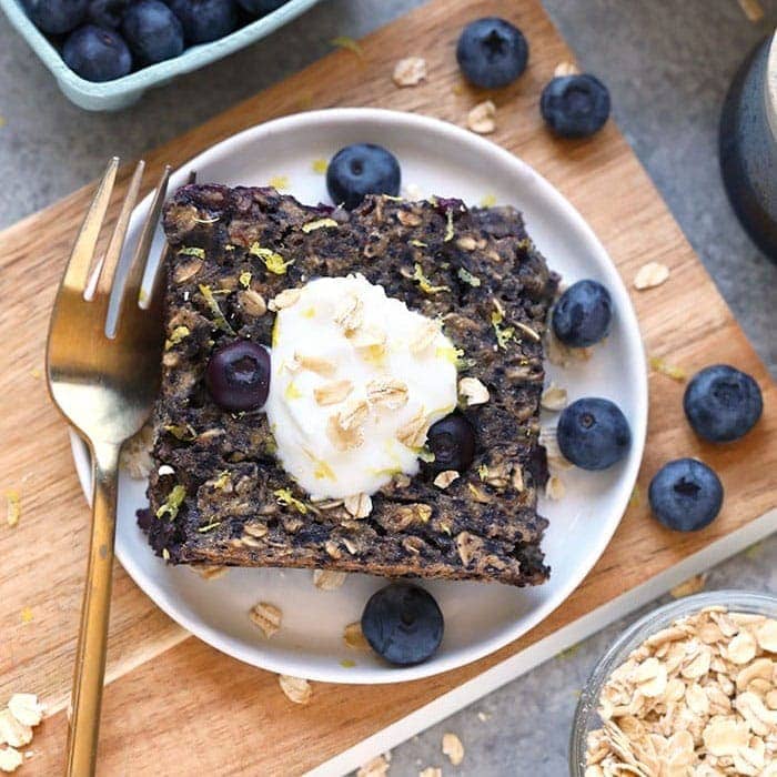 Spring-Inspired Vegan Lemon Blueberry Baked Oats: Whole Grain Goodness